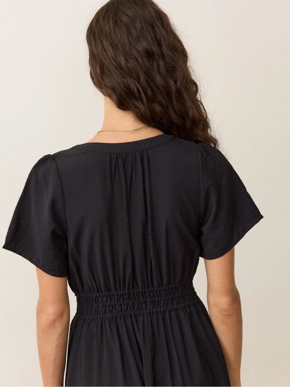 Marine Layer Annika Midi Dress in black size medium - Picture 3 of 11